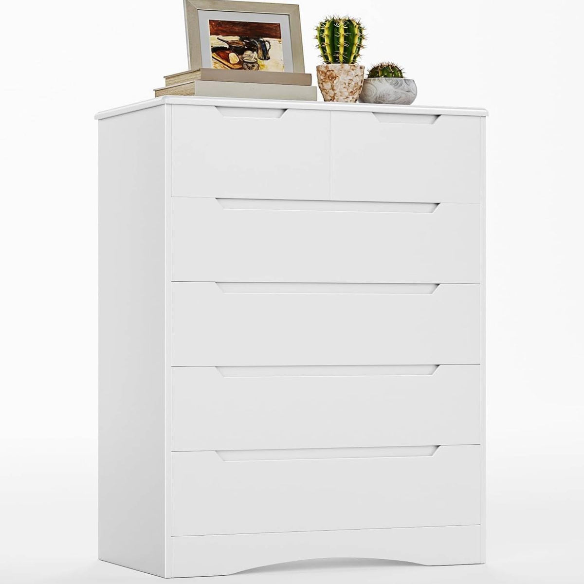 White 6 Drawer Dresser G186089