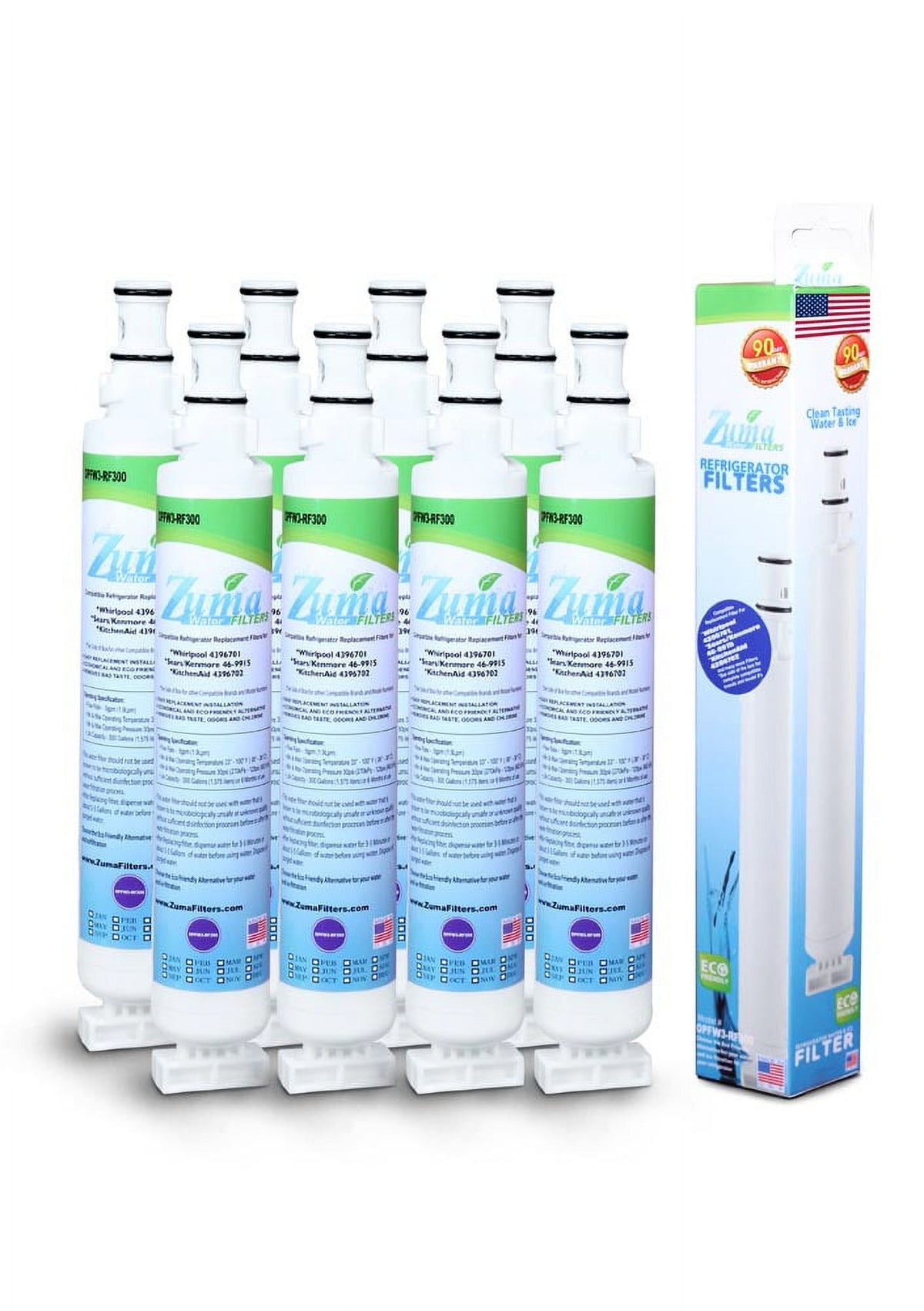 8 Pack Water and Ice Filter C3117