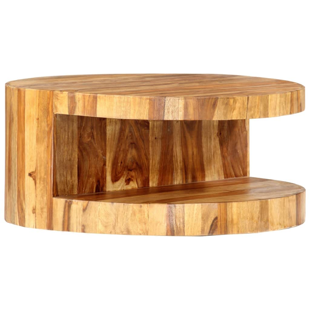 Round Coffee Table Solid Sheesham Wood B133