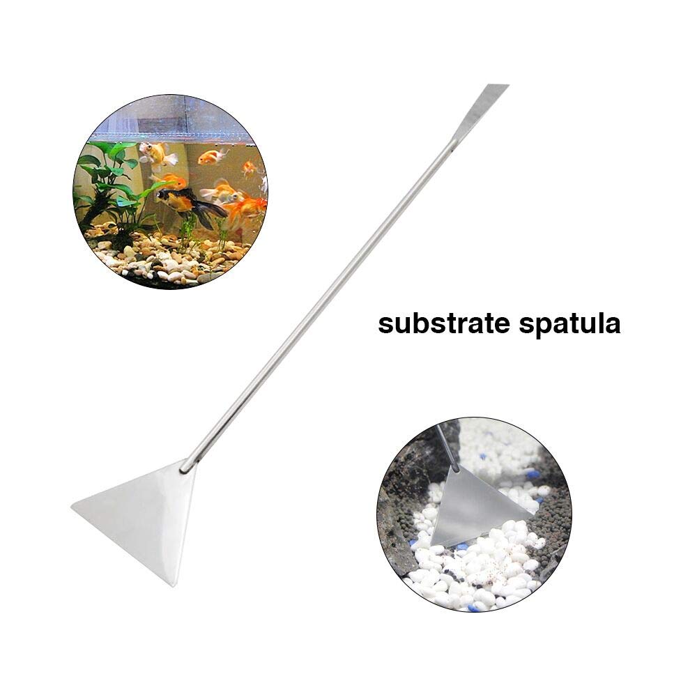 5 in 1 Aquarium Scissors Tweezers Spatula Stainless Steel Aquascaping Tools G615