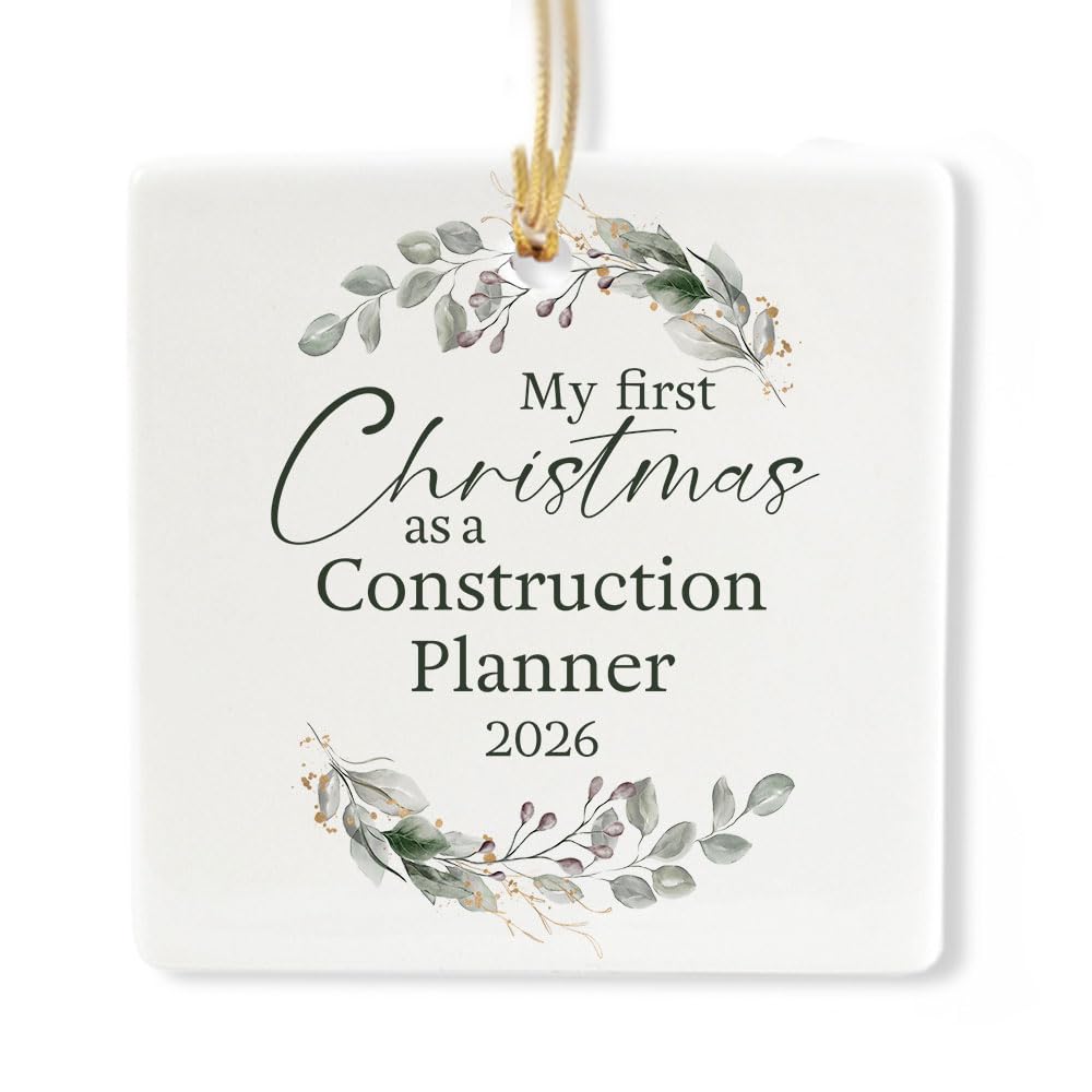 Ceramic 3-inch Square-Shaped Ornament Y743