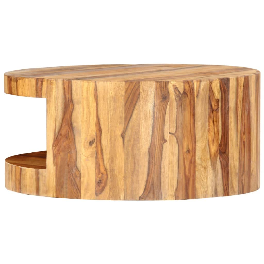 Round Coffee Table Solid Sheesham Wood B133