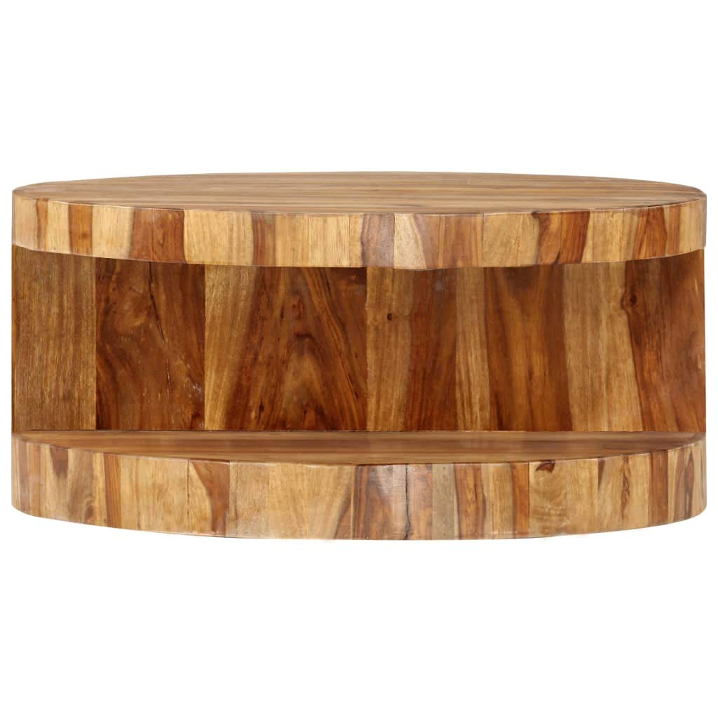 Round Coffee Table Solid Sheesham Wood B133