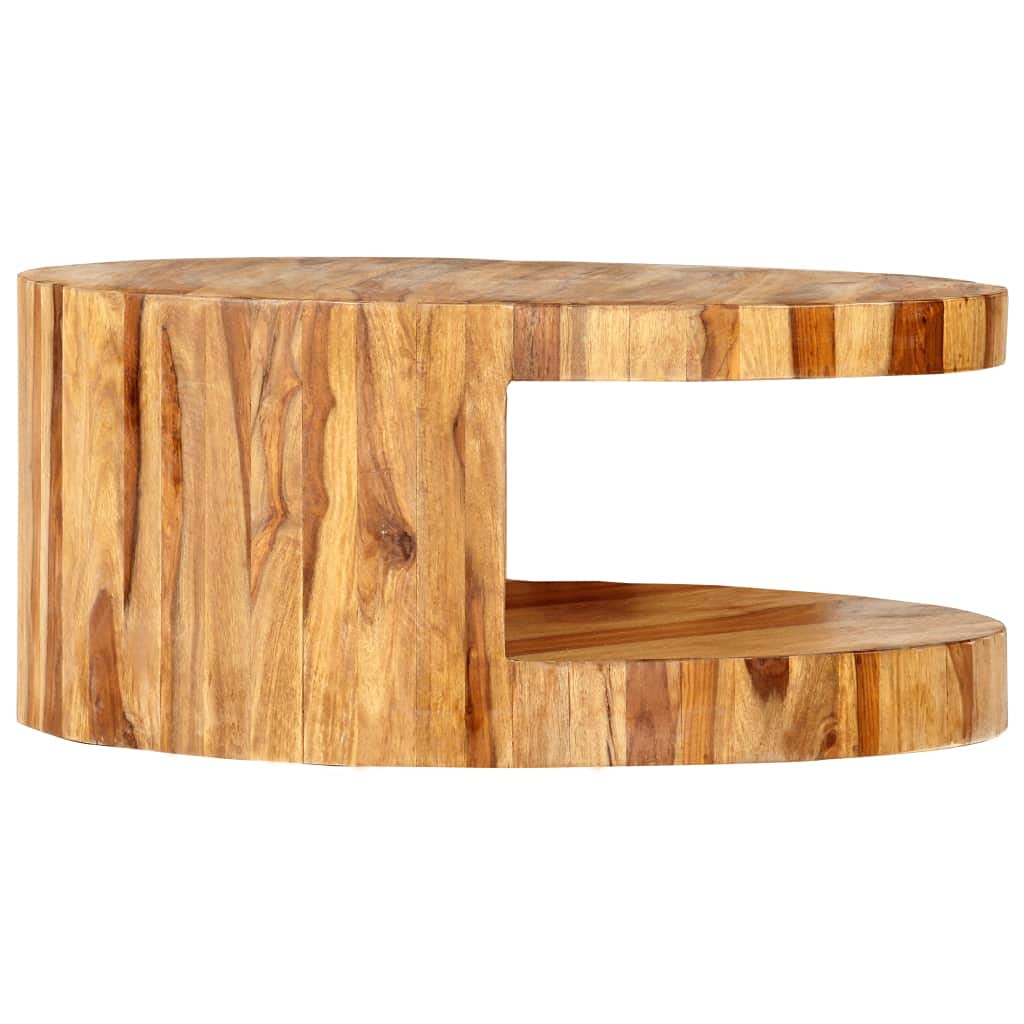 Round Coffee Table Solid Sheesham Wood B133