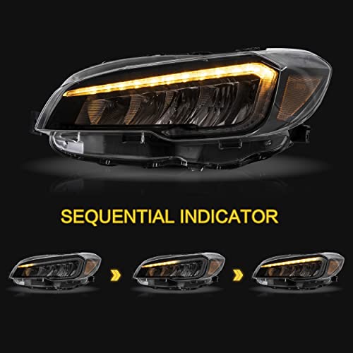 Headlights Assembly with Dynamic DRL Sequential Turn Signal E29913