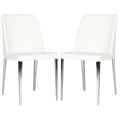 Set of 2 White Side Chair M120