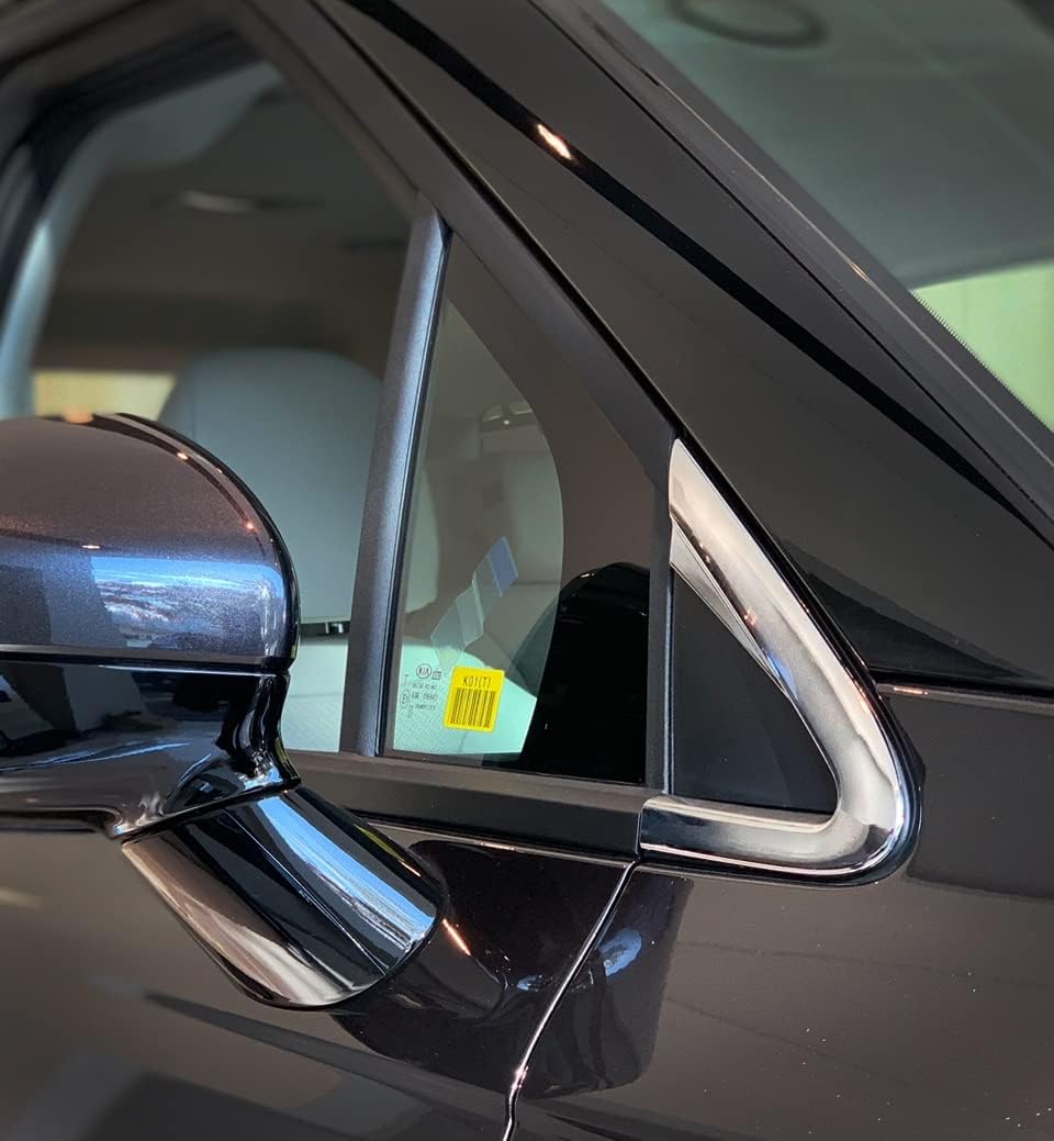 A-Pillar Post Trim and Quarter Trim for Kia Carnival 2022 (4PCs) Chrome Finish Tape-On Style O979