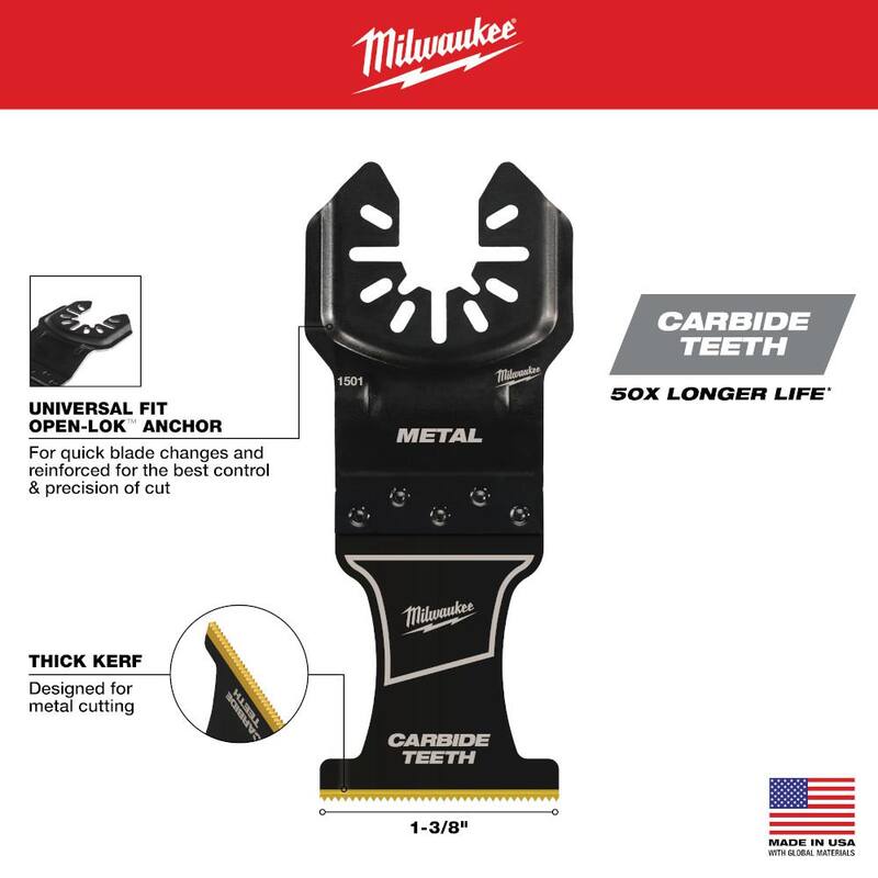 Carbide Metal Cutting Oscillating Blade 3-Pack X6025