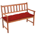 Patio Bench with Cushion Solid Acacia Wood O379