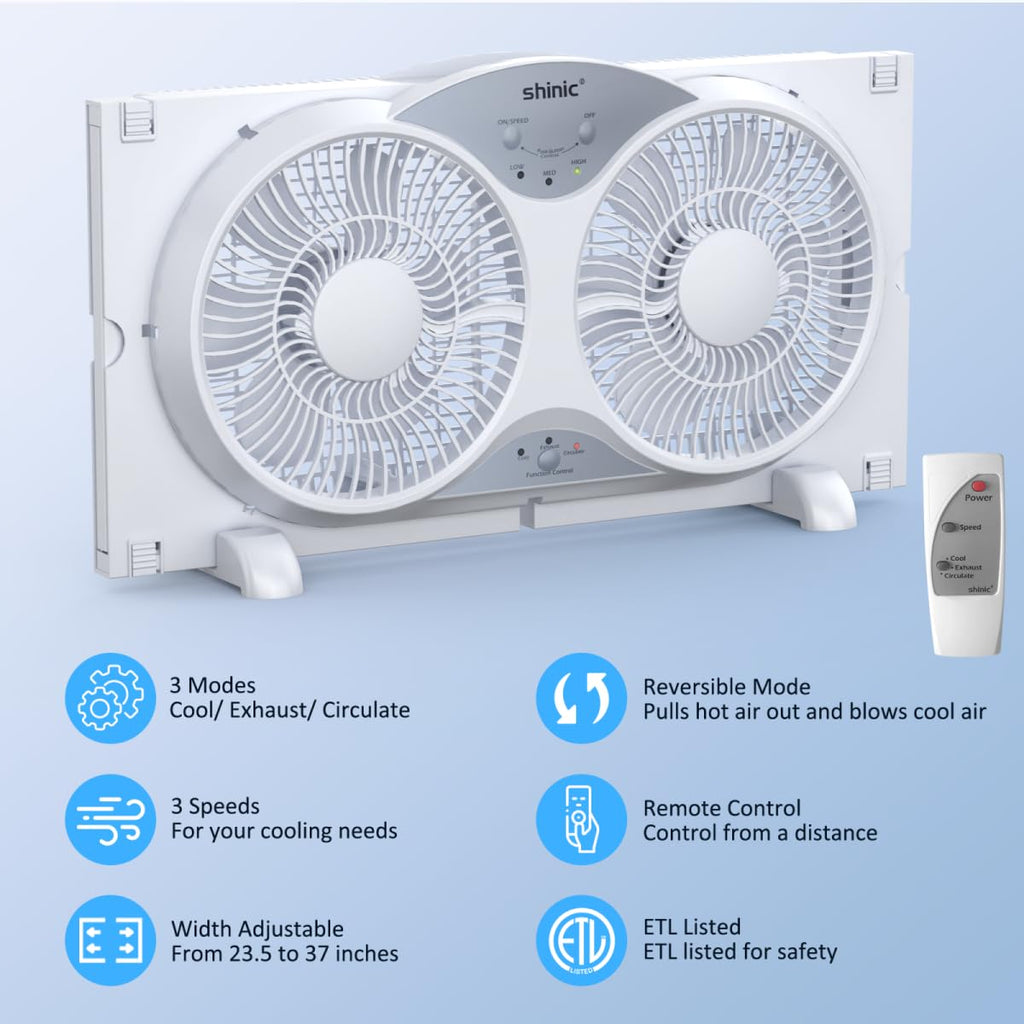 9" Reversible 3-Speed Window Fan G706472