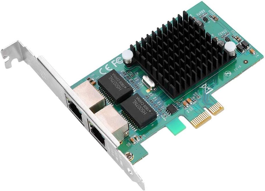 WiFi Card, Dual Port Gigabit Network with Baffle R1590