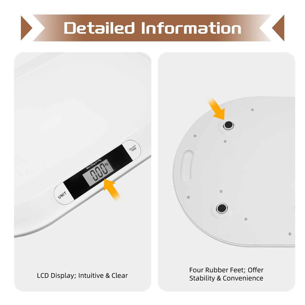 Digital Infant Scale 20kg/44lb LCD Display D948