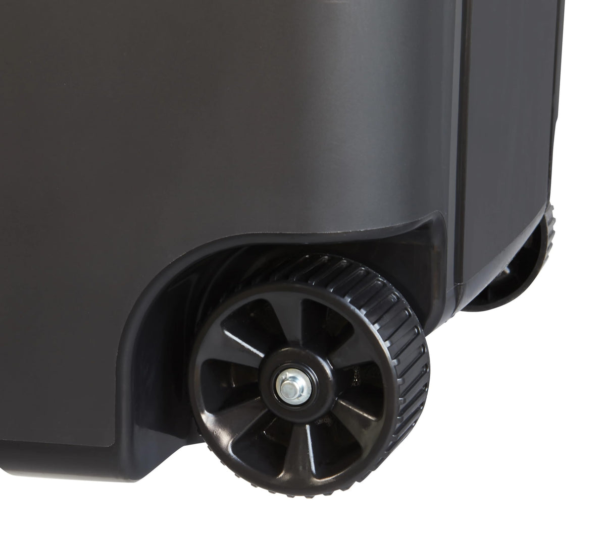 45 Gallon Black Wheeled Plastic Garbage Can S37900