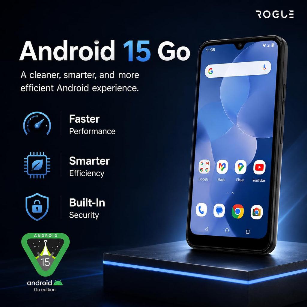 Unlocked 4G LTE Android Smartphone 6.8-Inch HD+ Display 32GB Storage Black G60439
