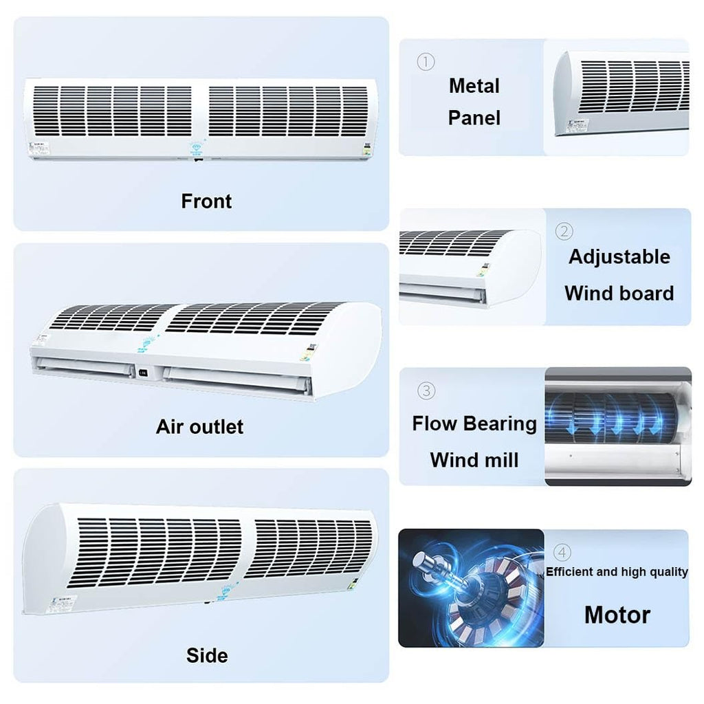 Wall-Mounted Air Curtain, 2 Speed Settings, 60cm H6102