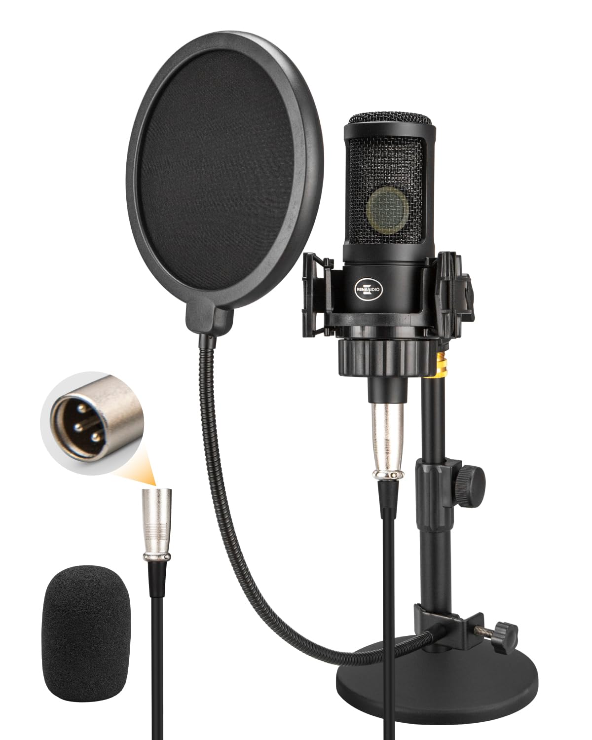 XLR Condenser Microphone with 26mm Large Diaphragm J176152