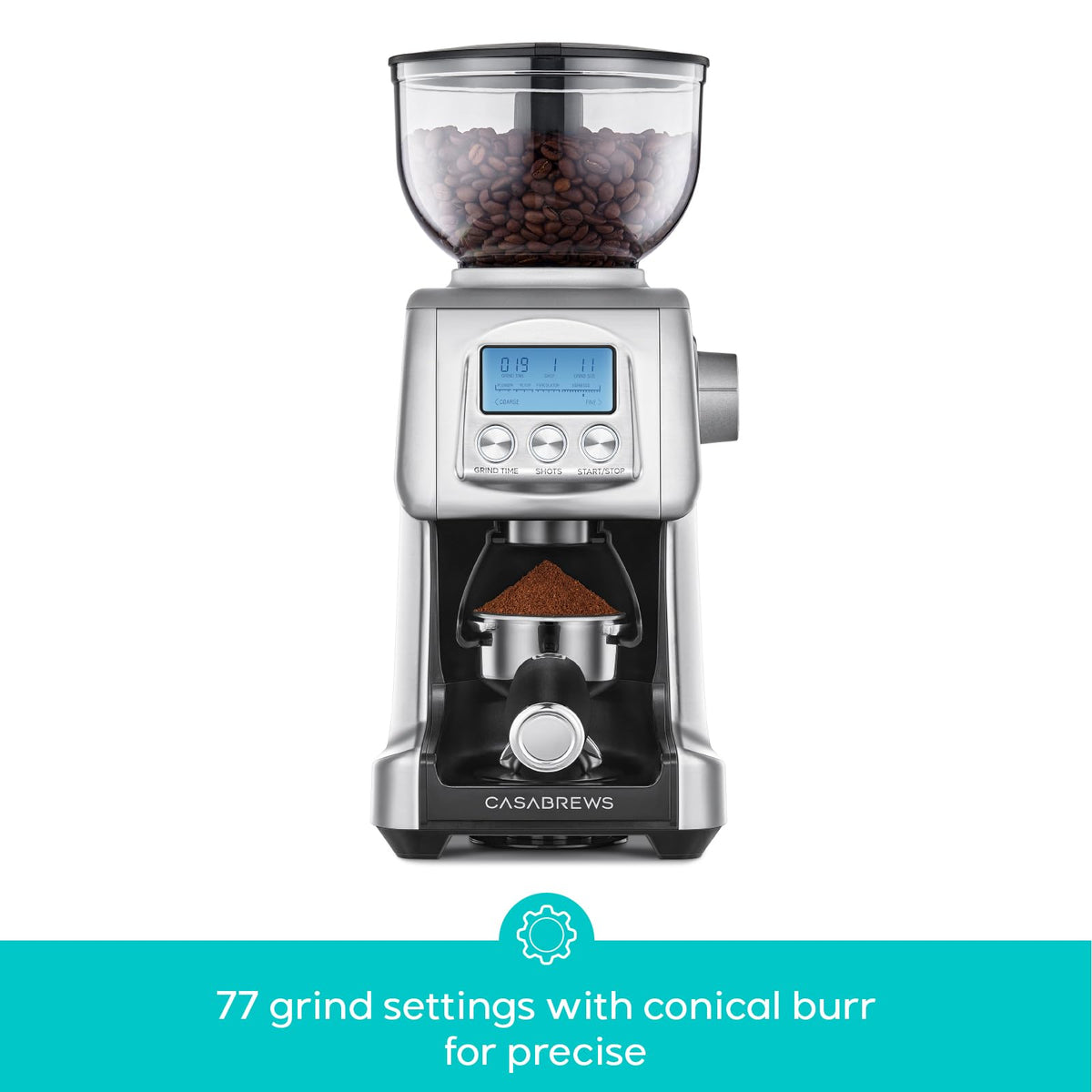 Electric Conical Burr Coffee Grinder with LCD Display T525962