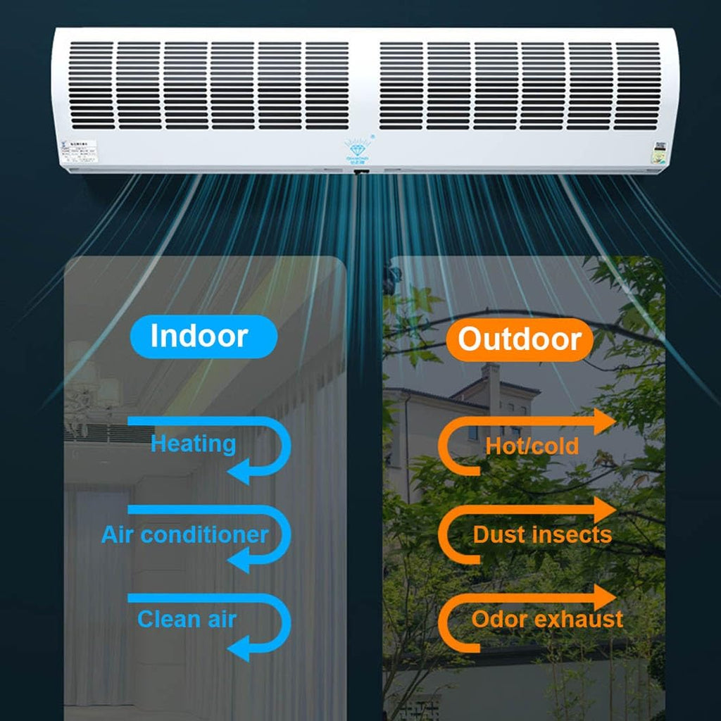 Wall-Mounted Air Curtain, 2 Speed Settings, 60cm H6102