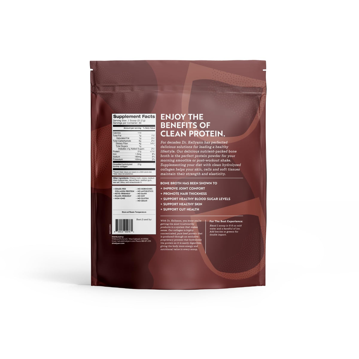 Chocolate Bone Broth Protein Powder 30 Servings M9457