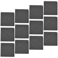 Black Natural Stone Square Coasters X43920