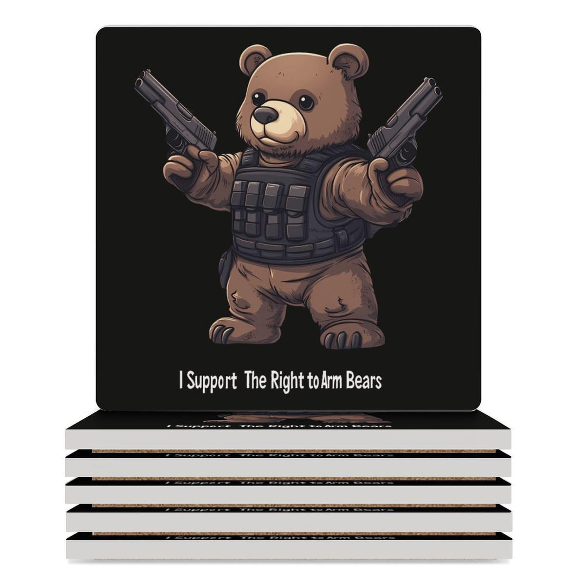 Ceramic Coasters Set Square Drink Coasters P6967