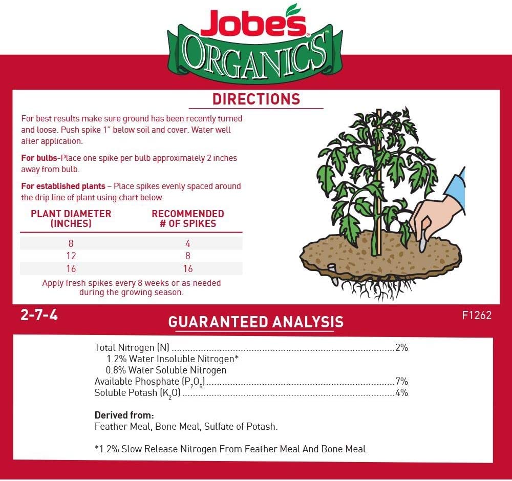Organic Vegetable & Tomato Fertilizer Spikes, 50 Spikes R265253