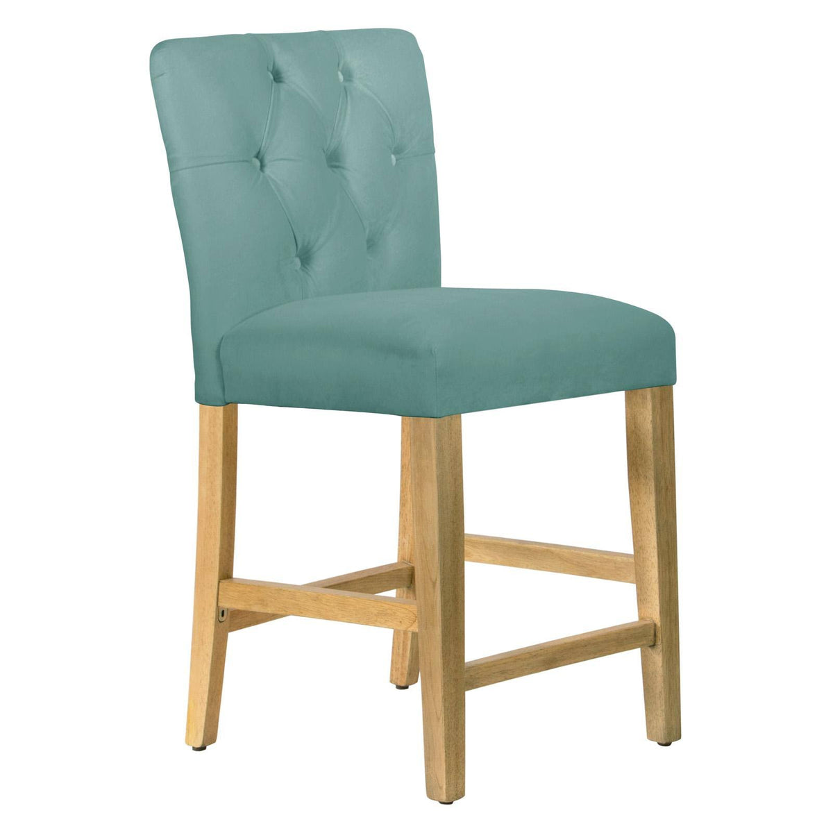 Tufted Velvet Counter Stool I1482