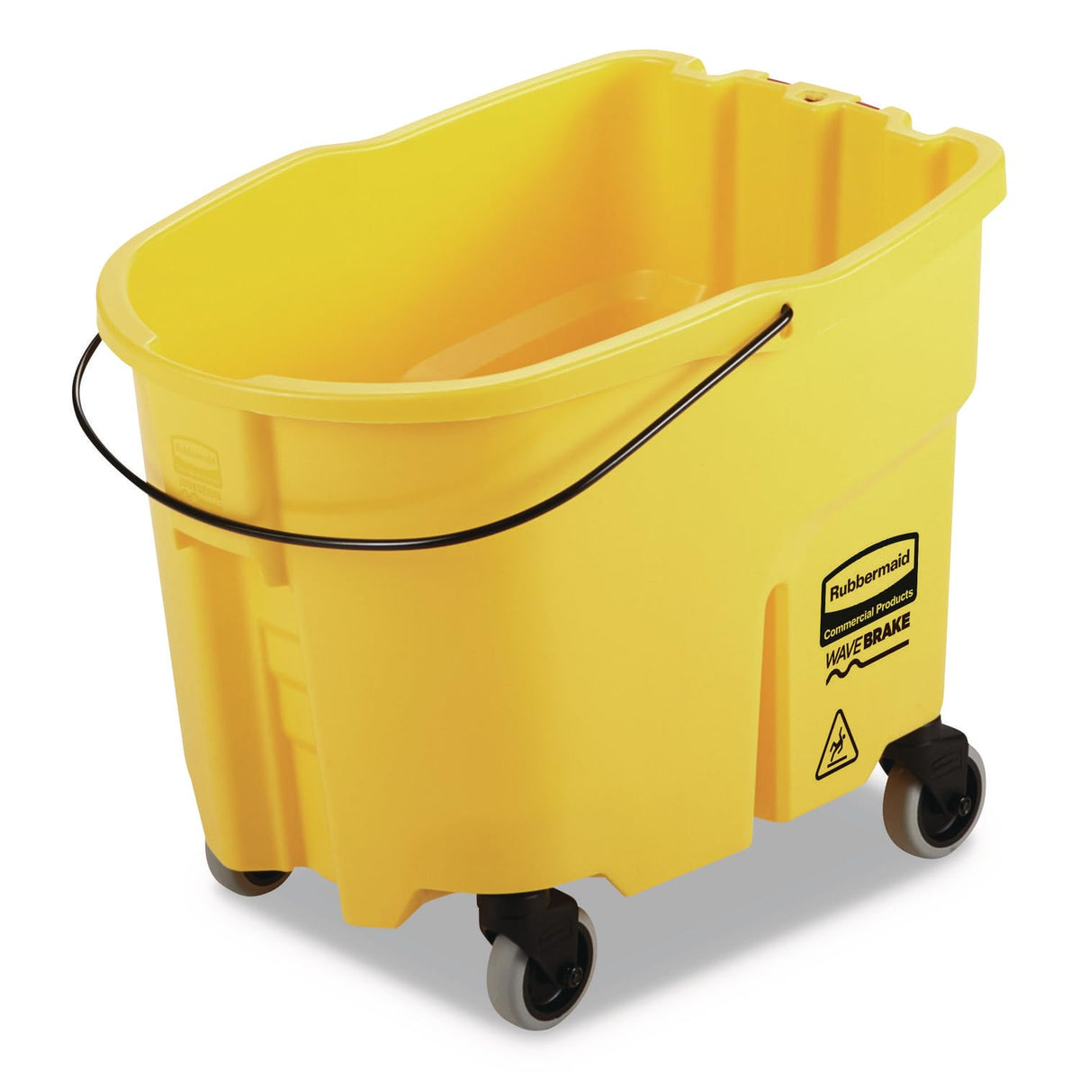 Yellow 35-Quart Mopping Bucket with Caster Kit C740817