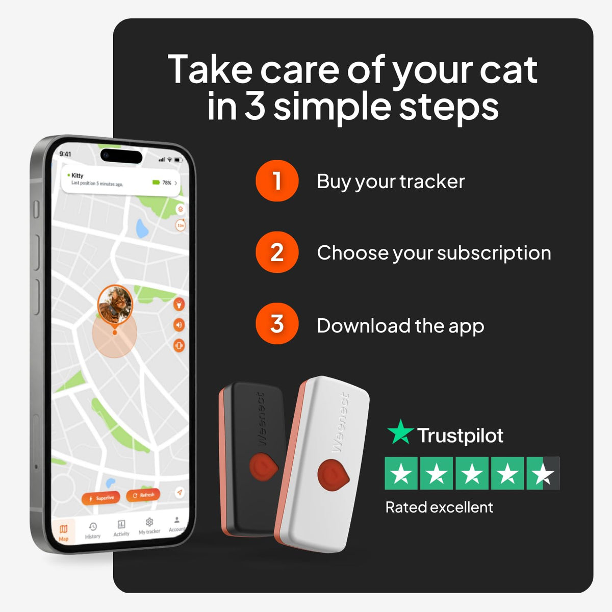 Mini GPS Cat Collar K485