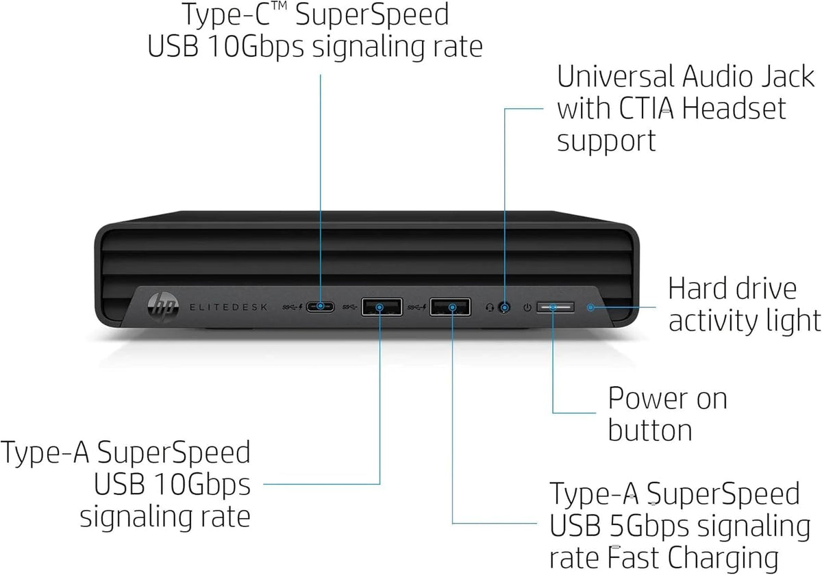 Mini Desktop PC, Intel Core i5-10500T, 16GB RAM, 256GB SSD I557845