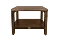 24" Teak Shower Bench with Shelf O177963