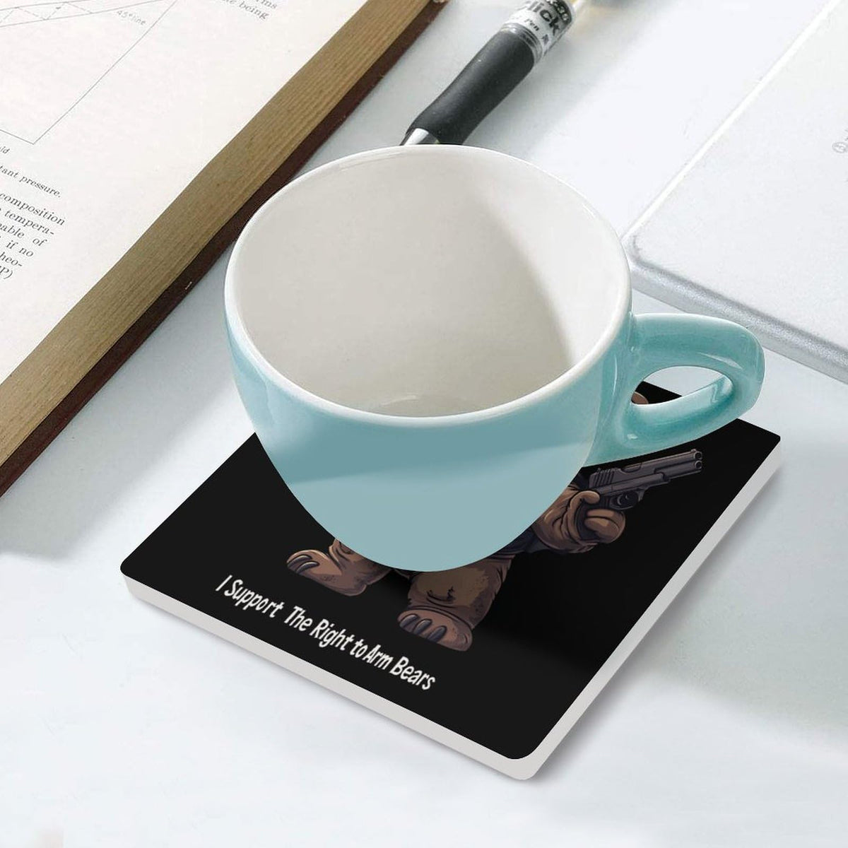 Ceramic Coasters Set Square Drink Coasters P6967