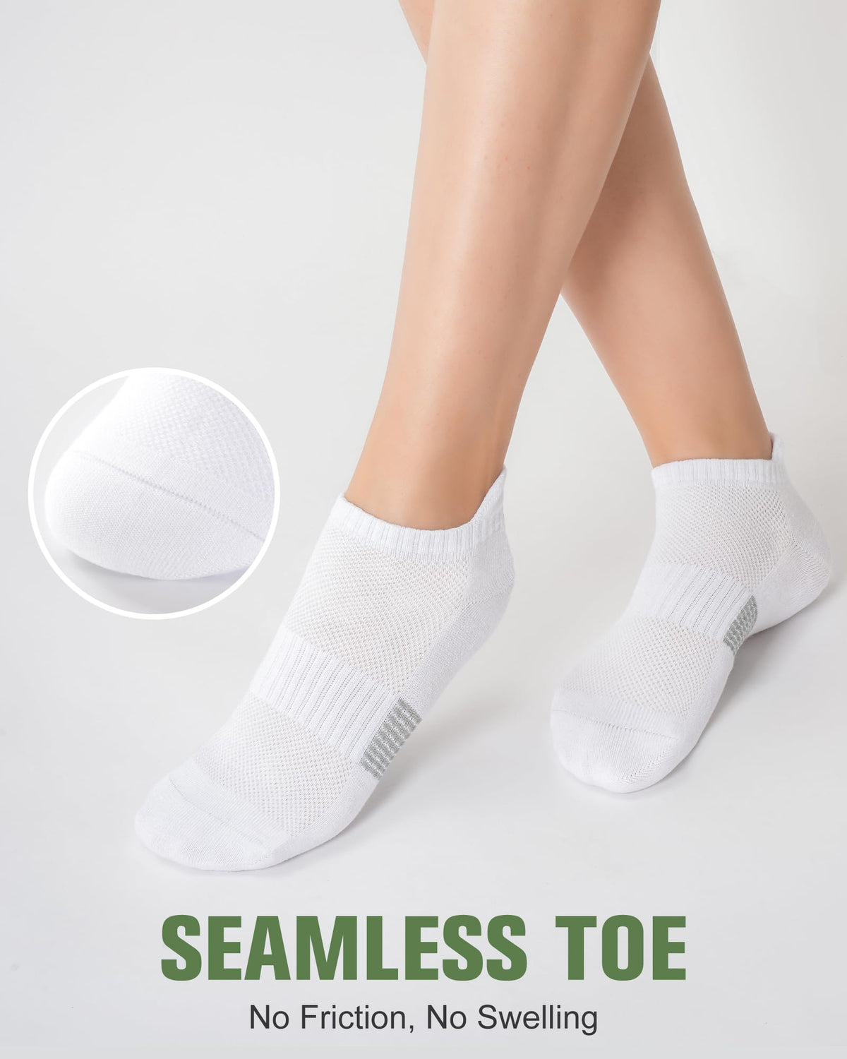 Women's Bamboo Viscose Ankle Socks, 6 Pairs N98980
