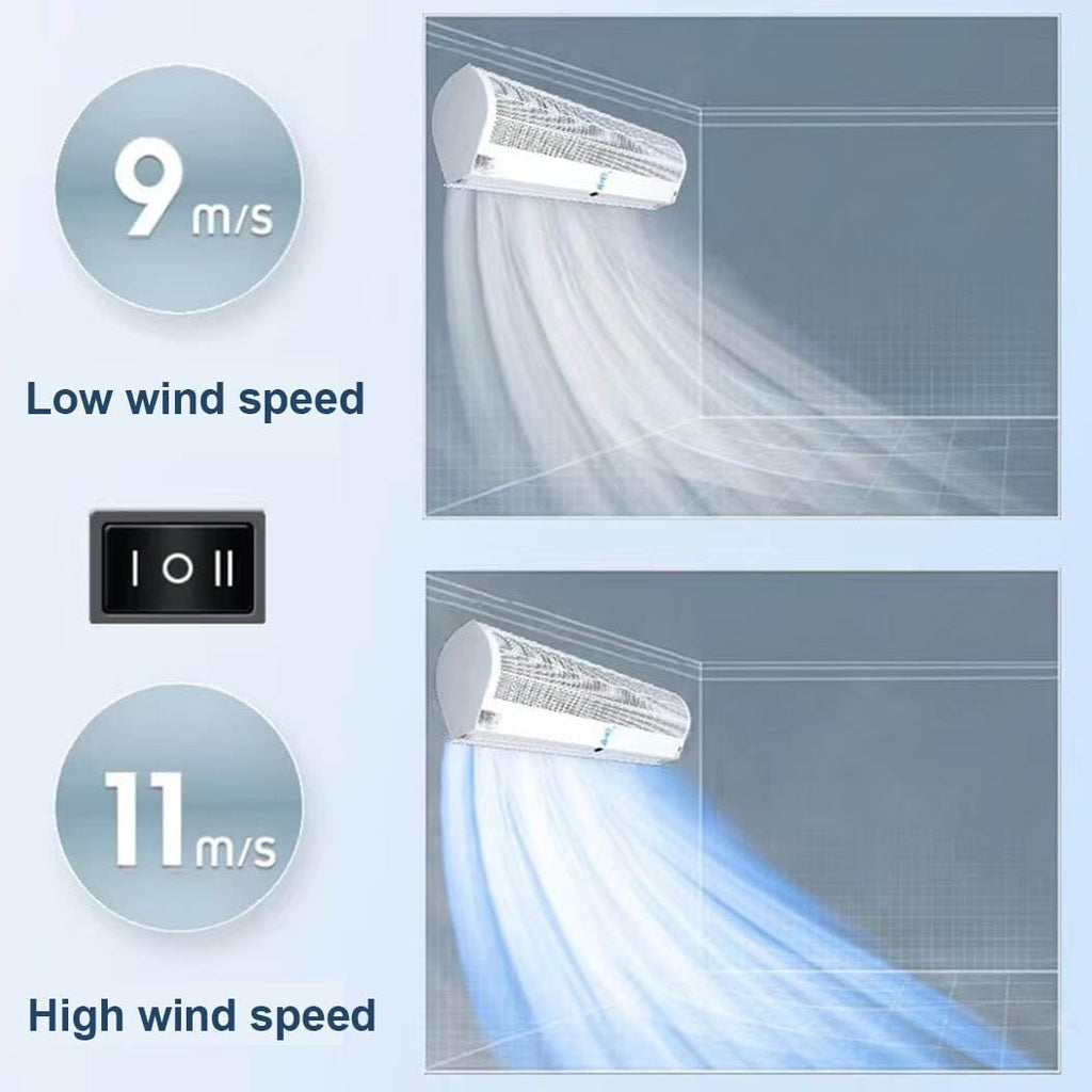 Wall-Mounted Air Curtain, 2 Speed Settings, 60cm H6102