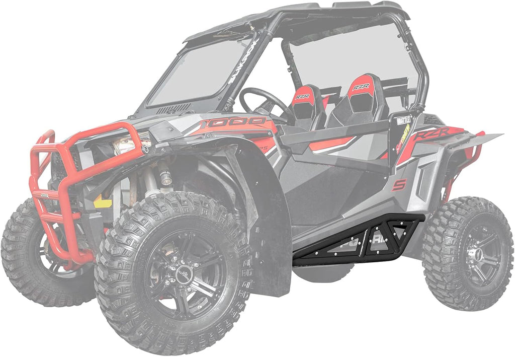 Orange Heavy-Duty Rock Sliders with 1.75" Steel Tubing B346