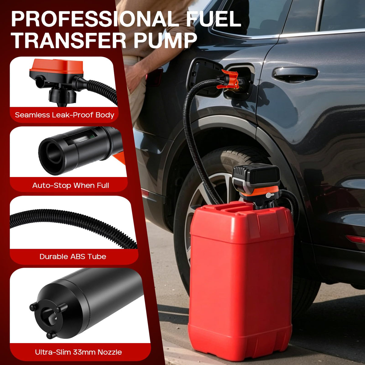 Cordless Fuel Transfer Pump 3.2 GPM with Auto-Stop Y7815