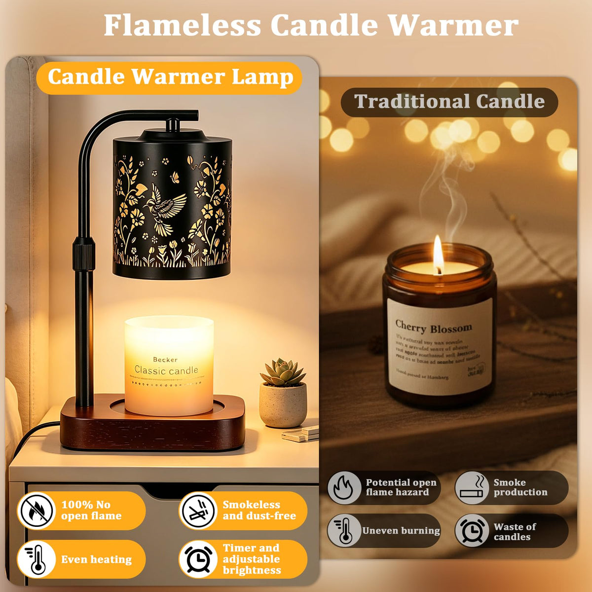 Candle Warmer Lamp with Timer & Dimmer A811