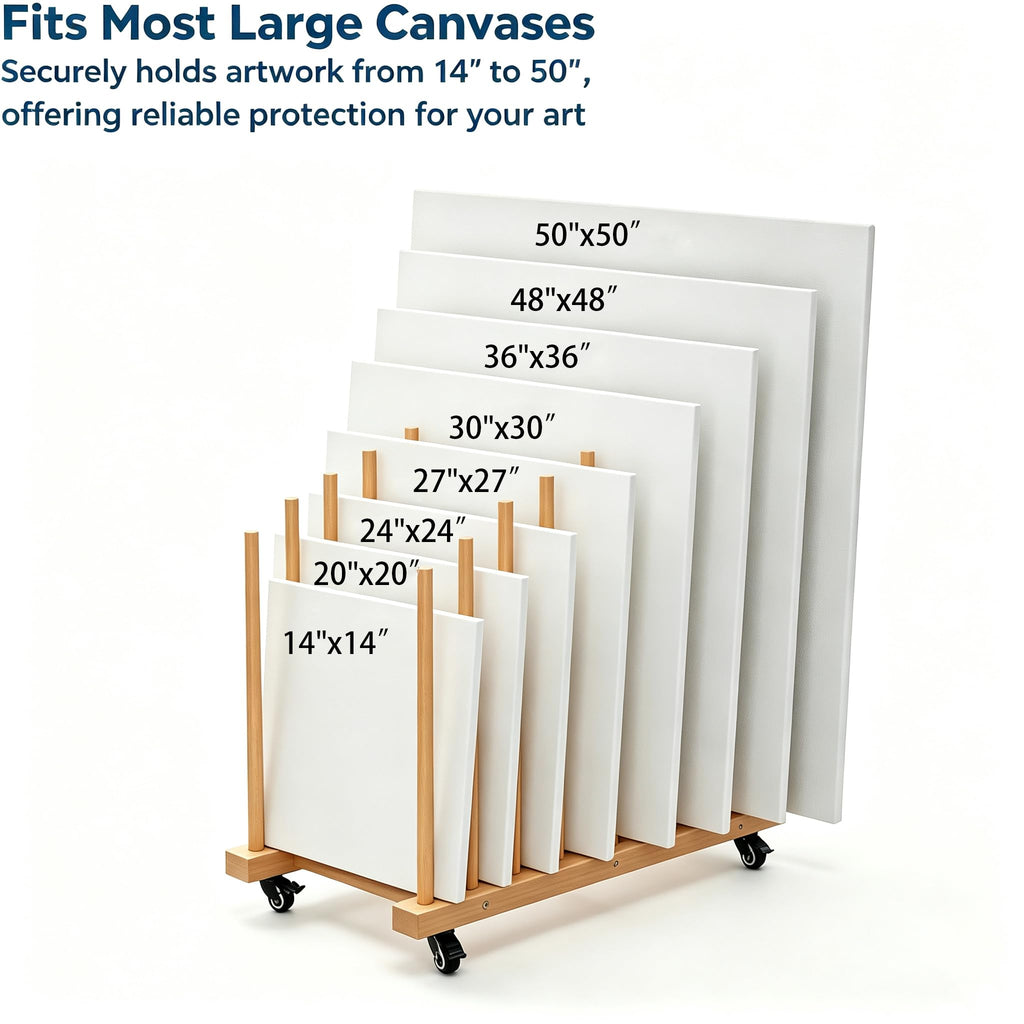 Art Storage Rack with Wheels S9616