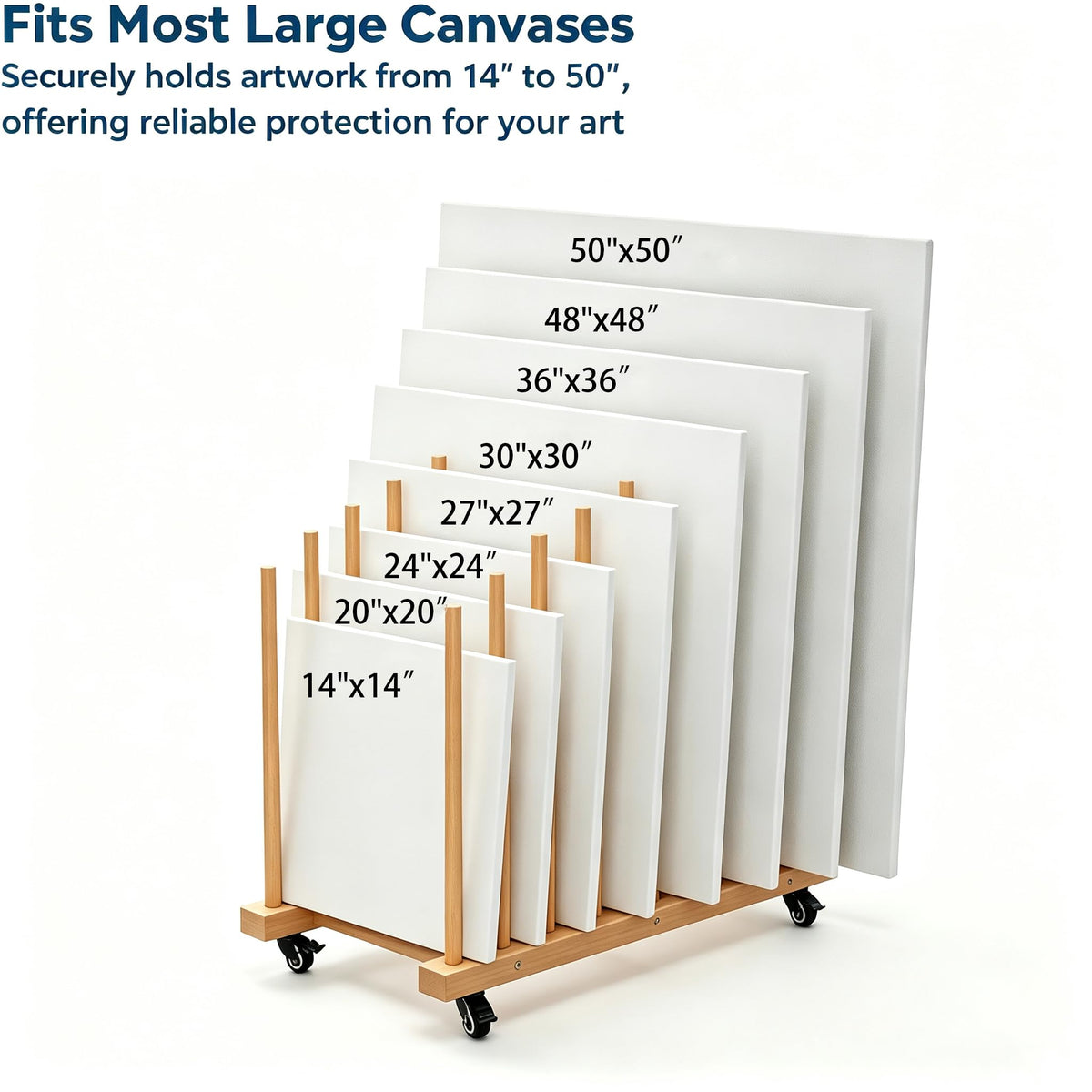 Art Storage Rack with Wheels S9616