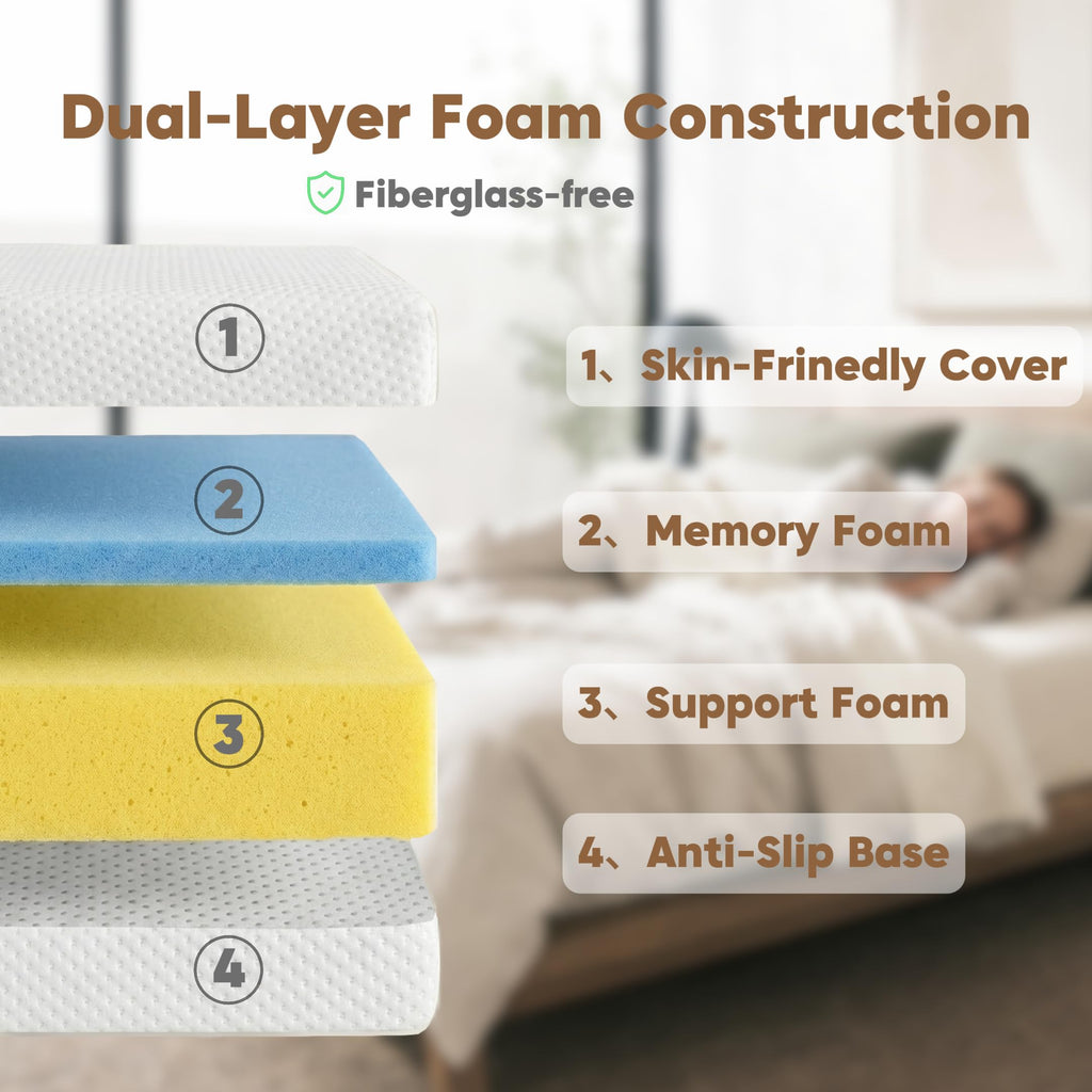 6 Inch Memory Foam Twin Mattress L555