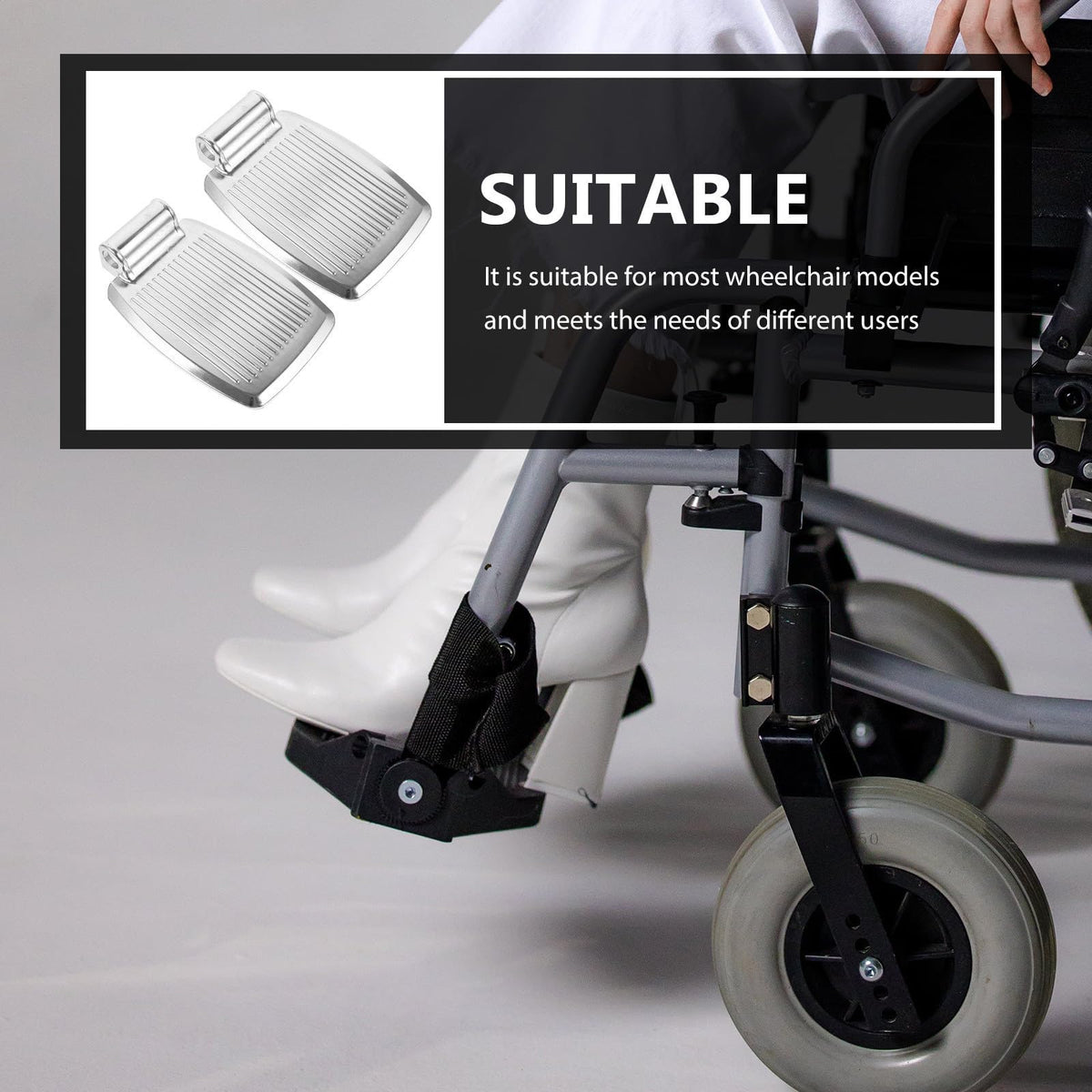Heavy Duty Wheelchair Pedal Replacement Pair V250