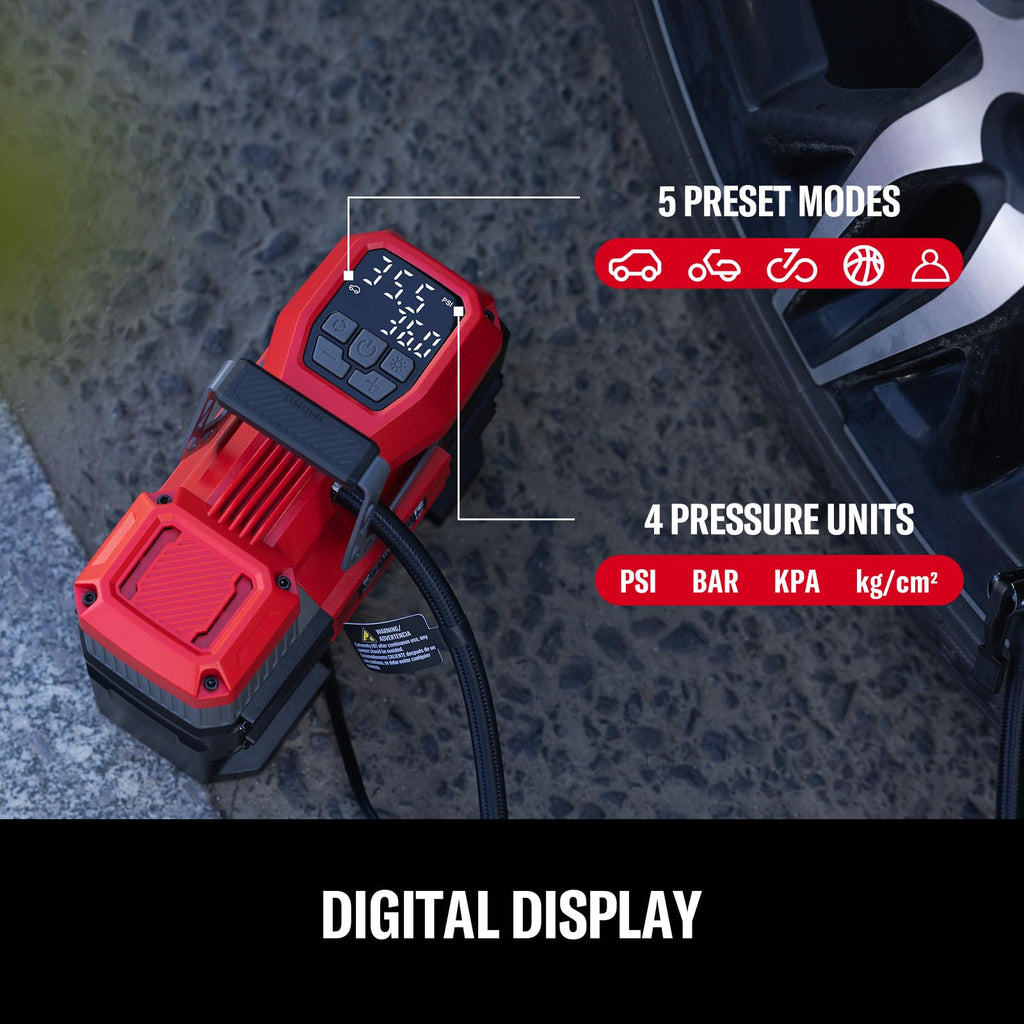 Portable 12V Tire Inflator with Digital Gauge A3310