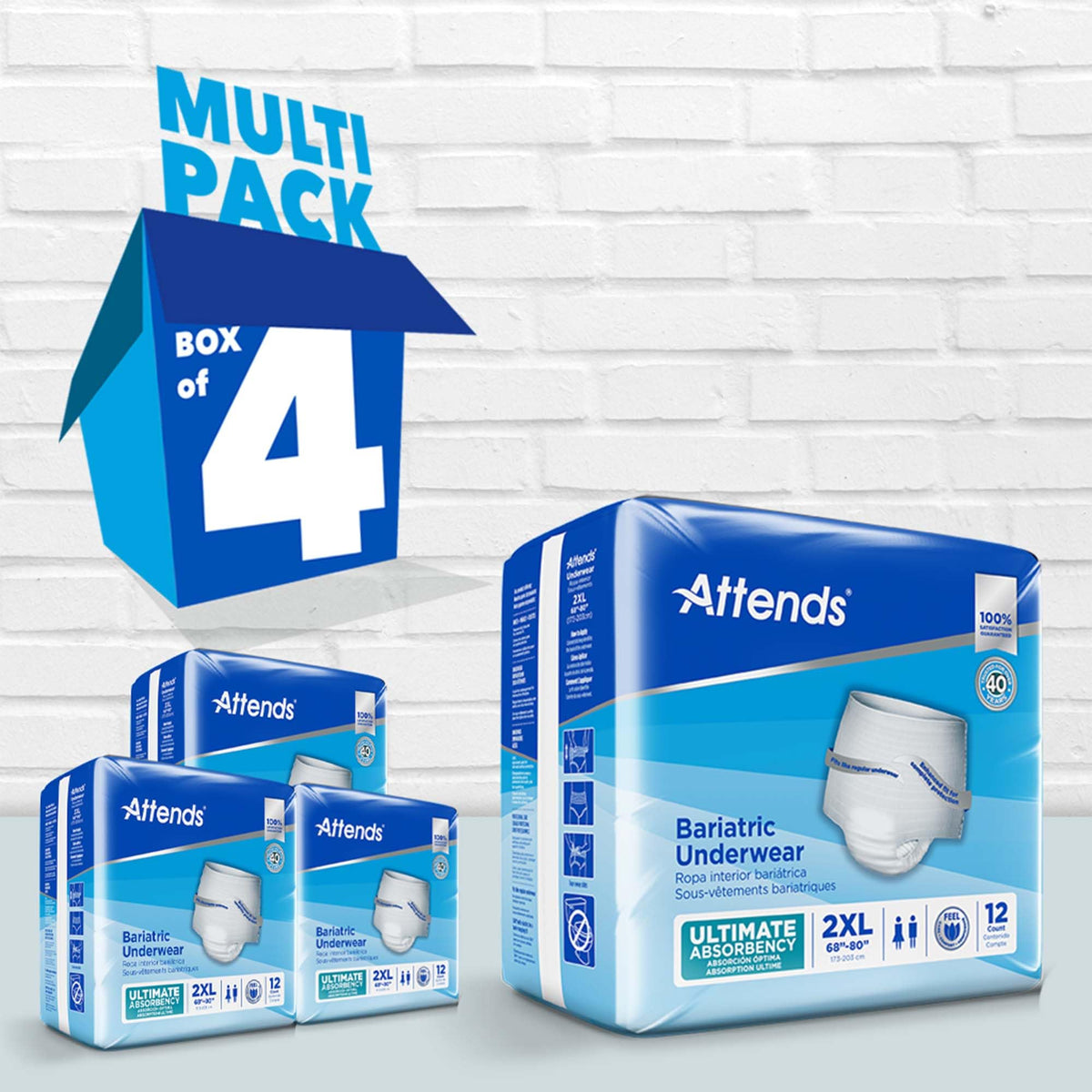 2X-Large Adult Incontinence Underwear, 12 ct J997798