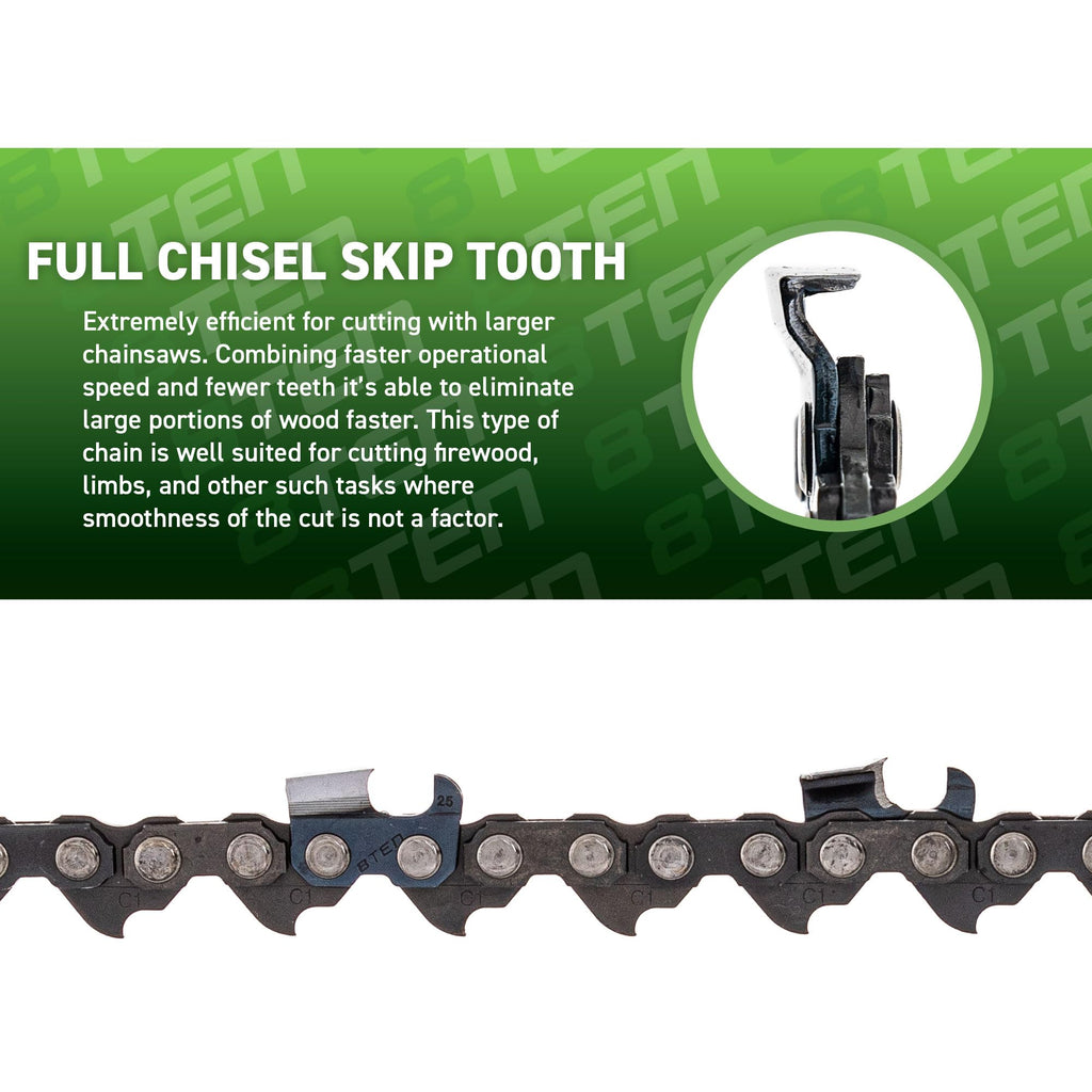 24" Chainsaw Guide Bar & Chain .050 3/8 84DL V90340