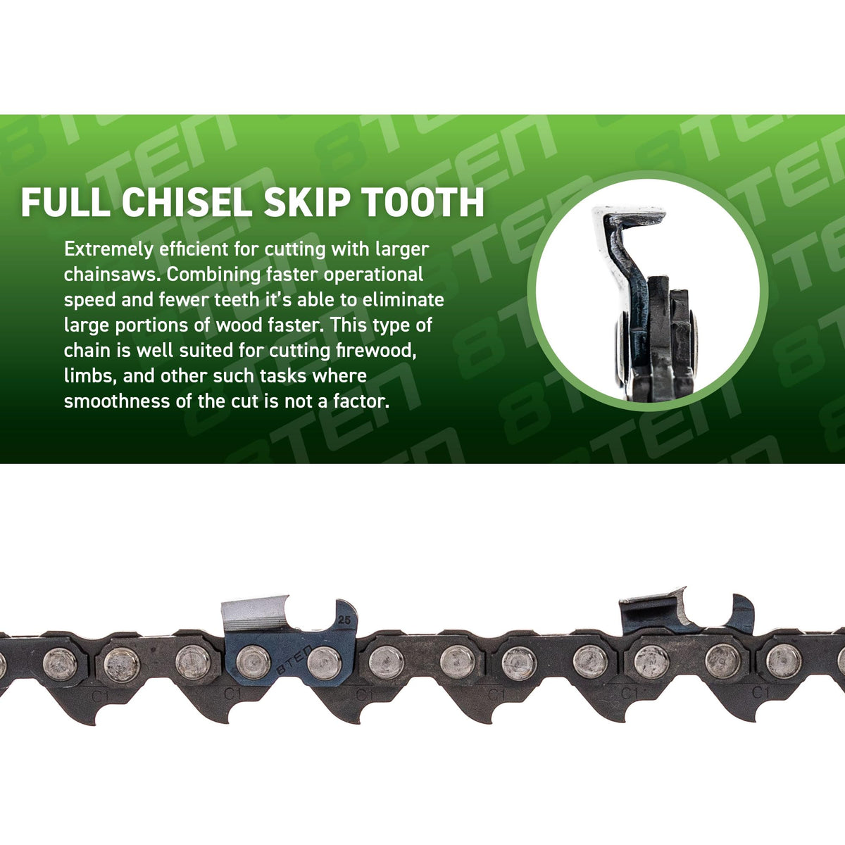24" Chainsaw Guide Bar & Chain .050 3/8 84DL V90340