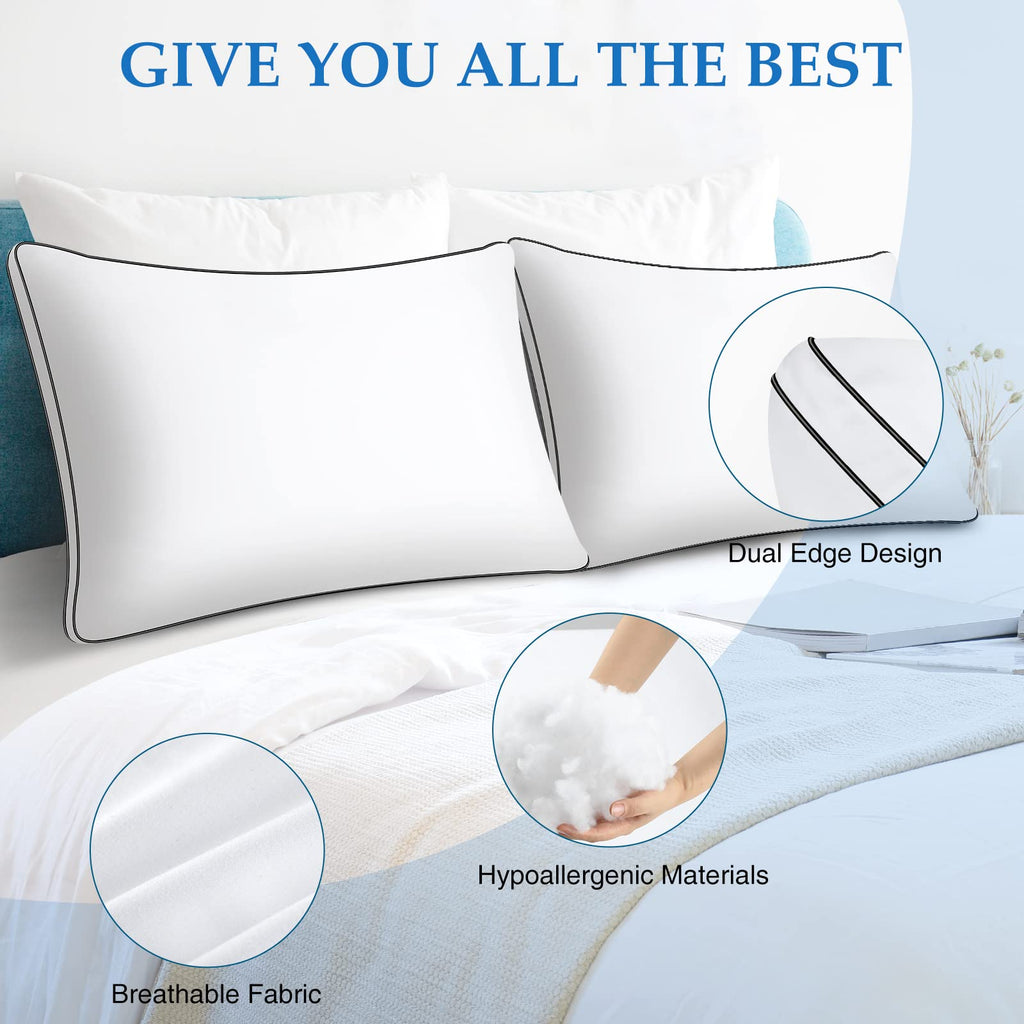 King Size Set of 2 Bed Pillows Q532