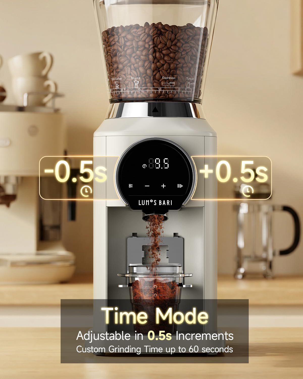 Conical Burr Coffee Grinder, 34 Settings M4200