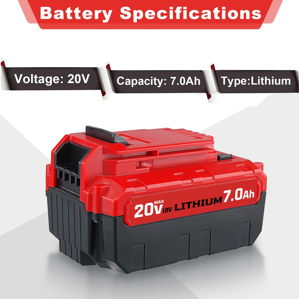 20V 7.0Ah Replacement Battery 2 Pack J45065