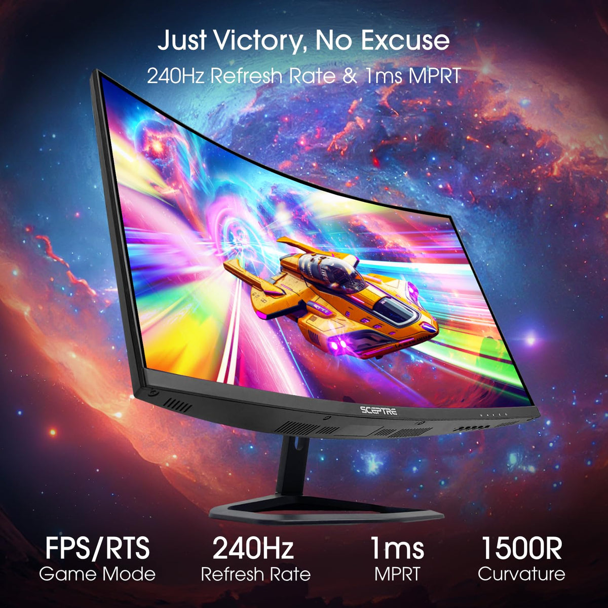 27-inch Curved Gaming Monitor 240Hz 1ms Y18377