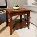 Solid Wood End Table with Storage Shelf J577278